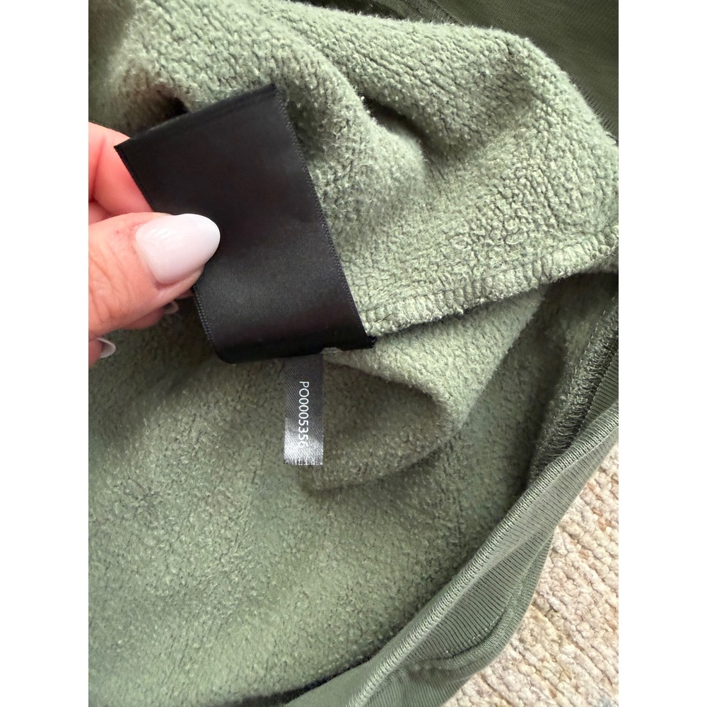 Anine Bing Tyler Oversized Sweatshirt Artichoke Green XL Excellent Condition - Picture 4 of 8